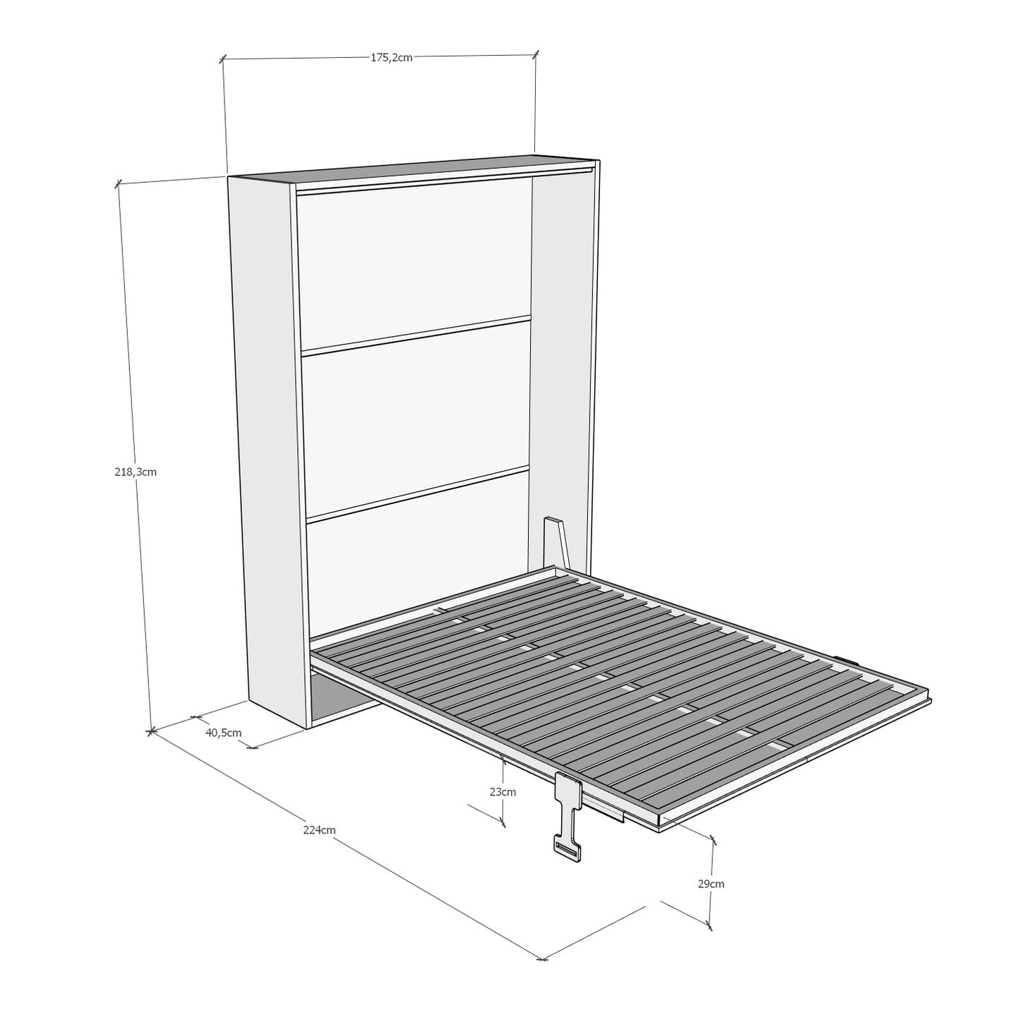 Letto a Scomparsa Verticale Alcova Argilla – Ribaltabile a Muro Salvaspazio | ALCOVA - JoyShop Materassi 3
