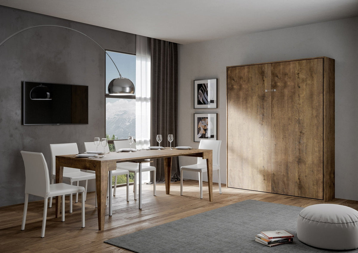 Letto a Scomparsa Verticale Vertika Noce – Ribaltabile a Muro Salvaspazio | VERTIKA - JoyShop Materassi 1