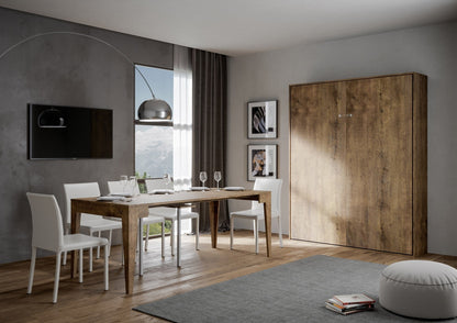 Letto a Scomparsa Verticale Vertika Noce – Ribaltabile a Muro Salvaspazio | VERTIKA - JoyShop Materassi 1