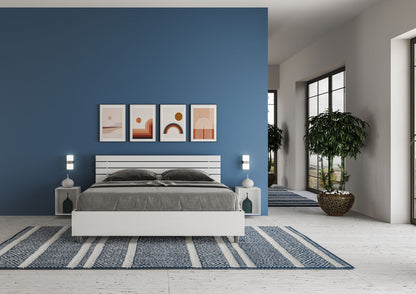 Letto Ancora Bianco Frassino – Nobilitato, Testata a Doghe Dritta o Inclinata - JoyShop Materassi 2