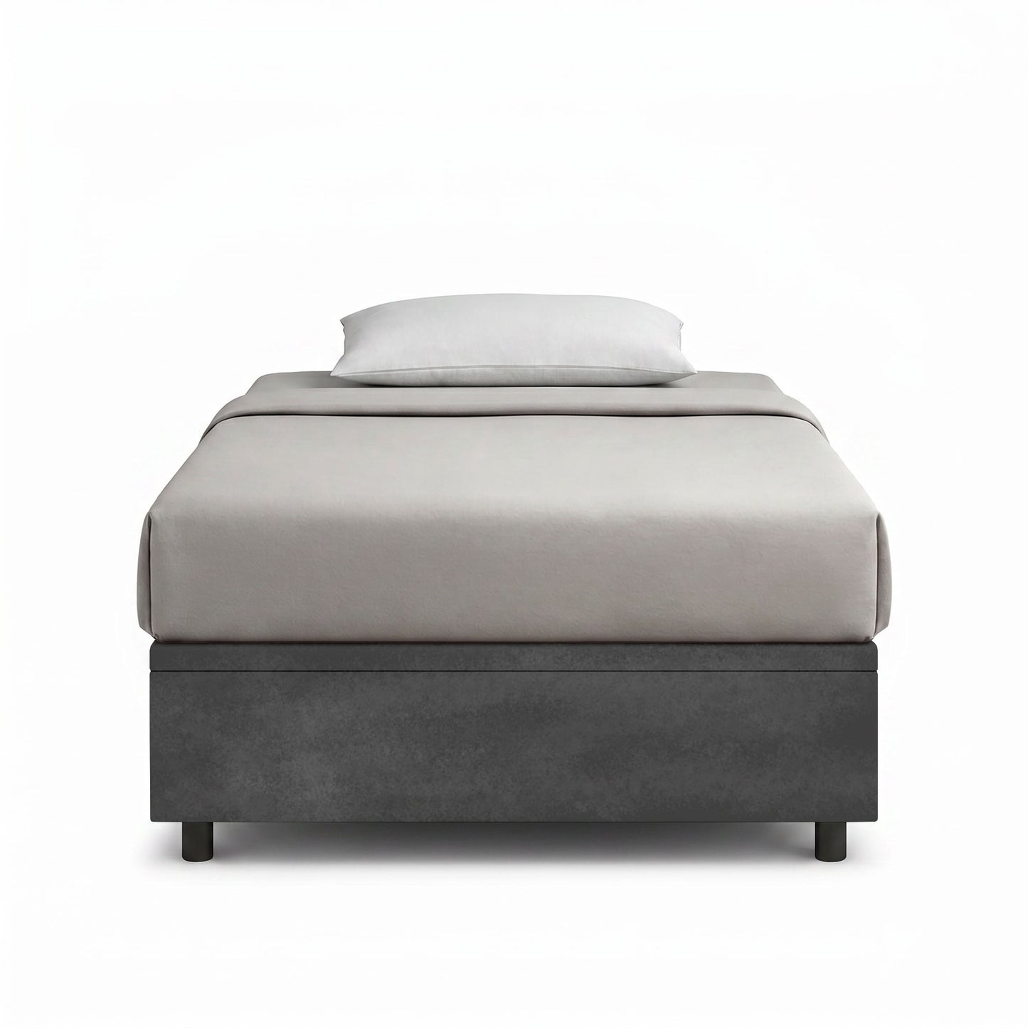 Letto Scrigno Grigio frontale
