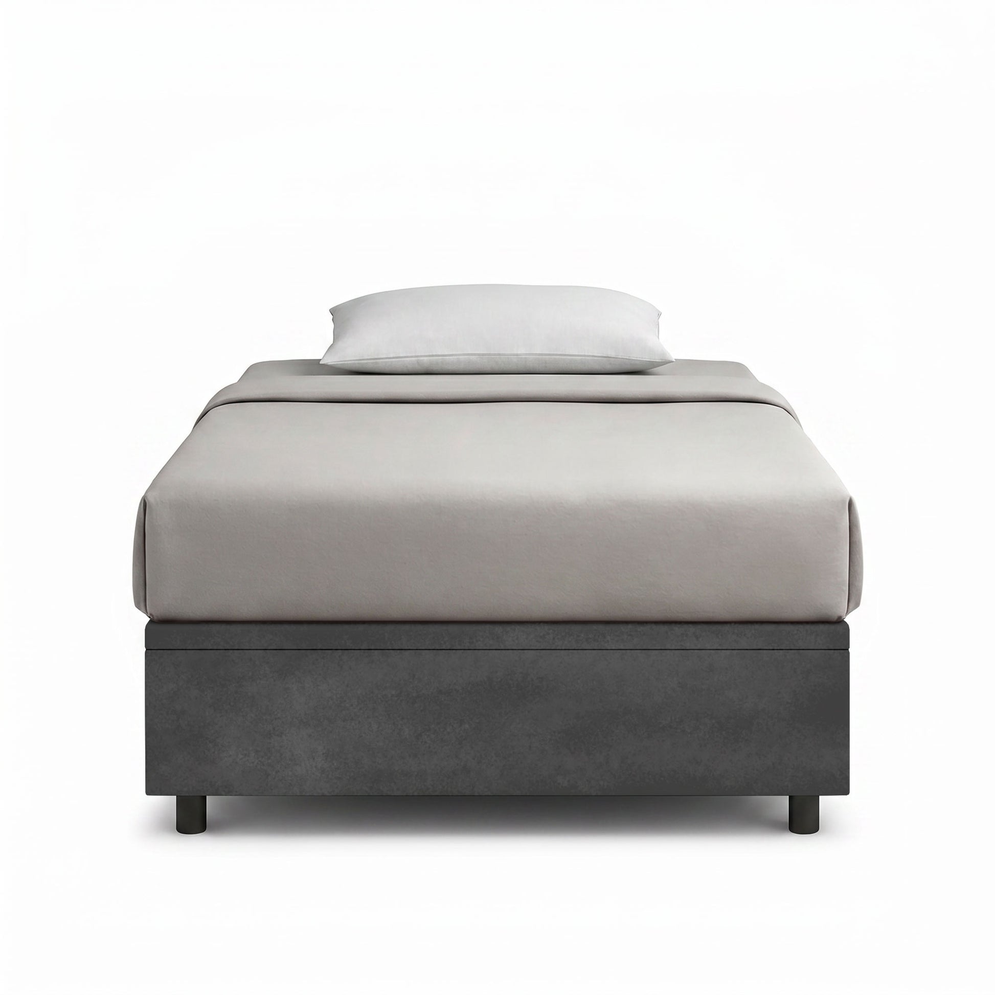 Letto Scrigno Grigio frontale