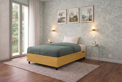 Letto Scrigno Ocra ambientato