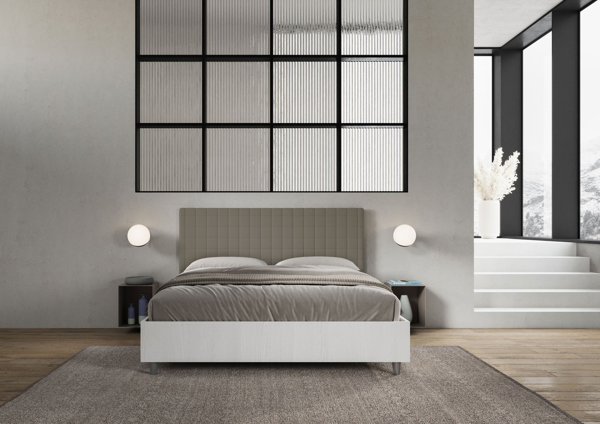 Letto Brezza Cappuccino - ambientato