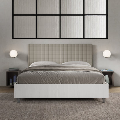 Letto Brezza Tortora - vista frontale quadrata