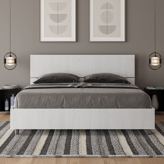 Letto Dama Bianco Frassino – Nobilitato, Testata Dritta o Inclinata - JoyShop Materassi 1