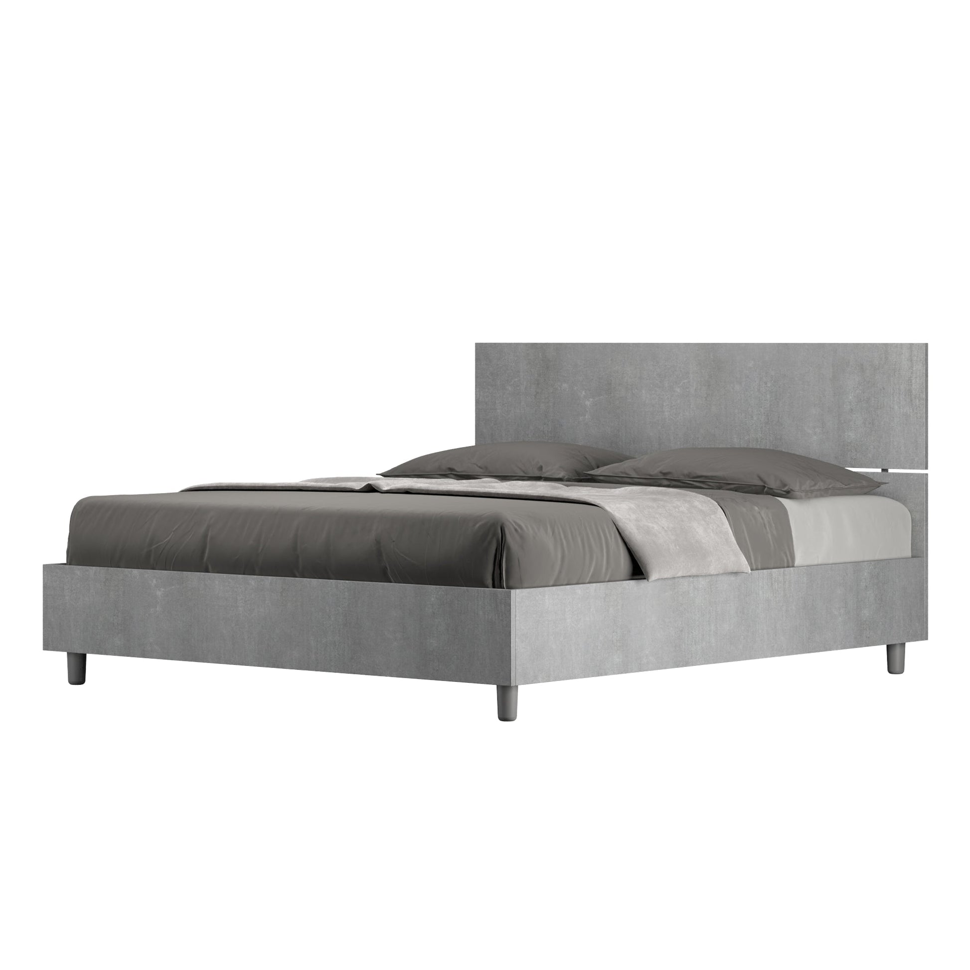 Letto Dama Cemento – Nobilitato, Testata Dritta o Inclinata - JoyShop Materassi 3