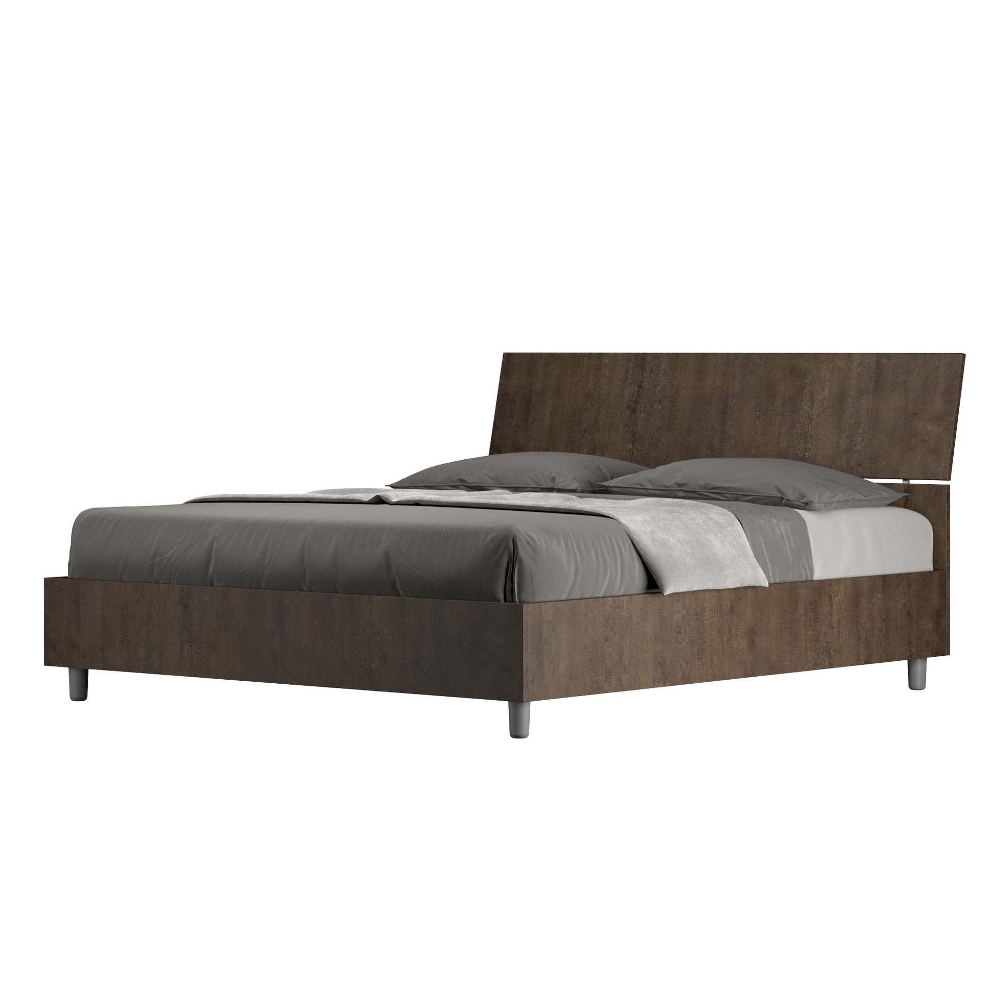 Letto Dama Noce – Nobilitato, Testata Dritta o Inclinata - JoyShop Materassi 5