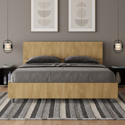 Letto Dama Quercia – Nobilitato, Testata Dritta o Inclinata - JoyShop Materassi 1