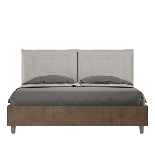 Letto Eco Annalisa Noce – Testata Tortora - JoyShop Materassi 1