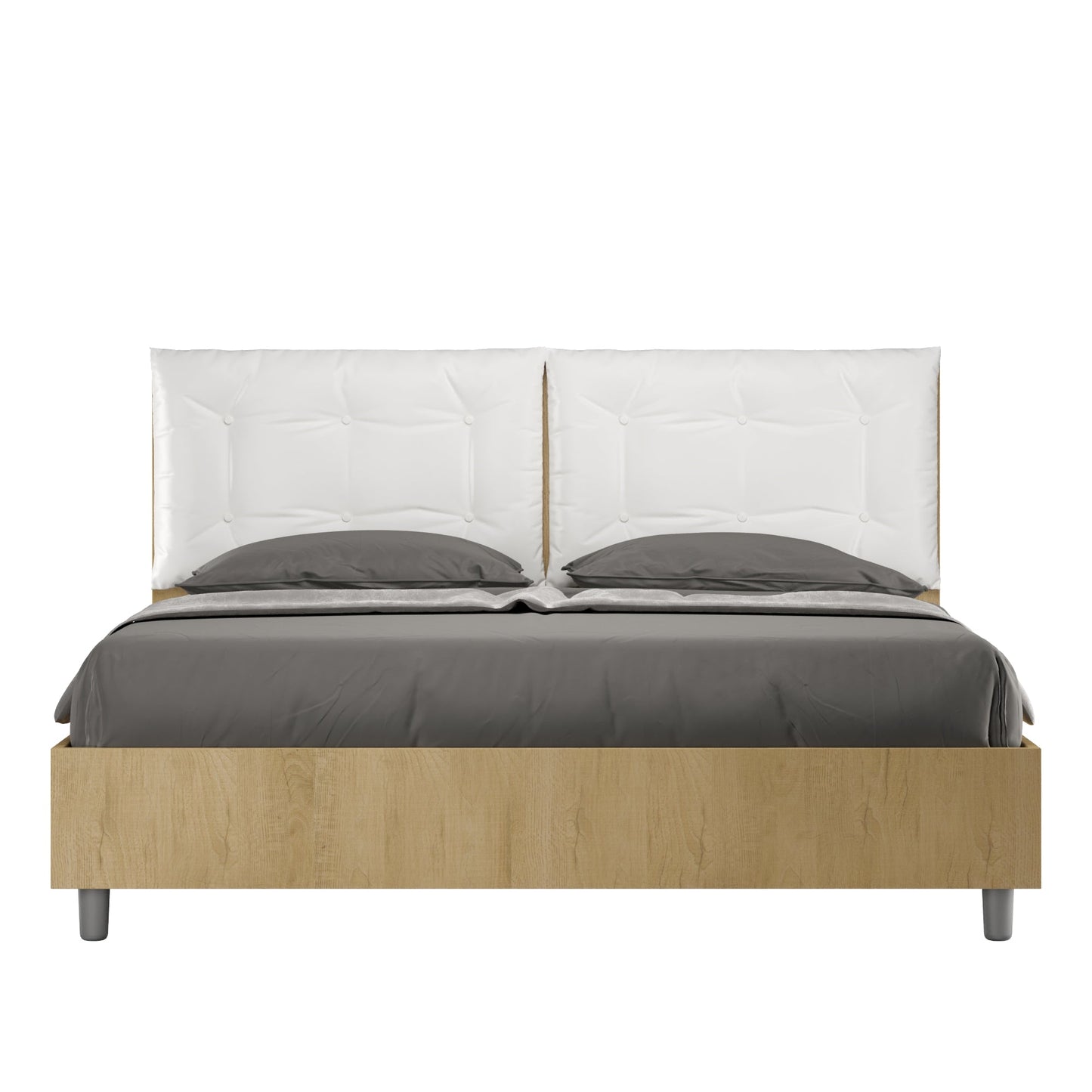 Letto Eco Annalisa Quercia – Testata Bianco - JoyShop Materassi 1