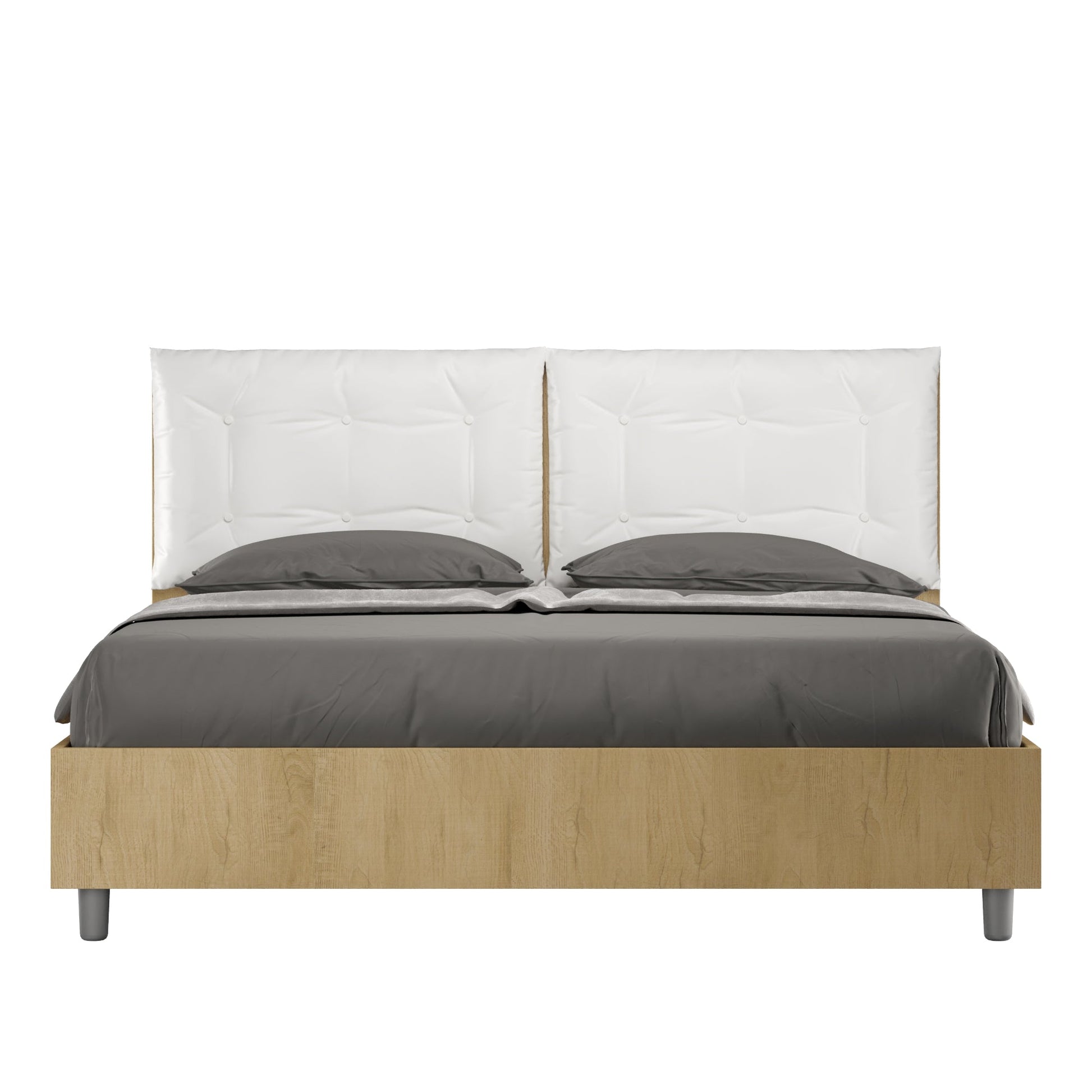 Letto Eco Annalisa Quercia – Testata Bianco - JoyShop Materassi 1