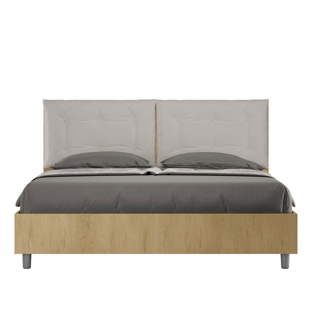 Letto Eco Annalisa Quercia – Testata Tortora - JoyShop Materassi 1