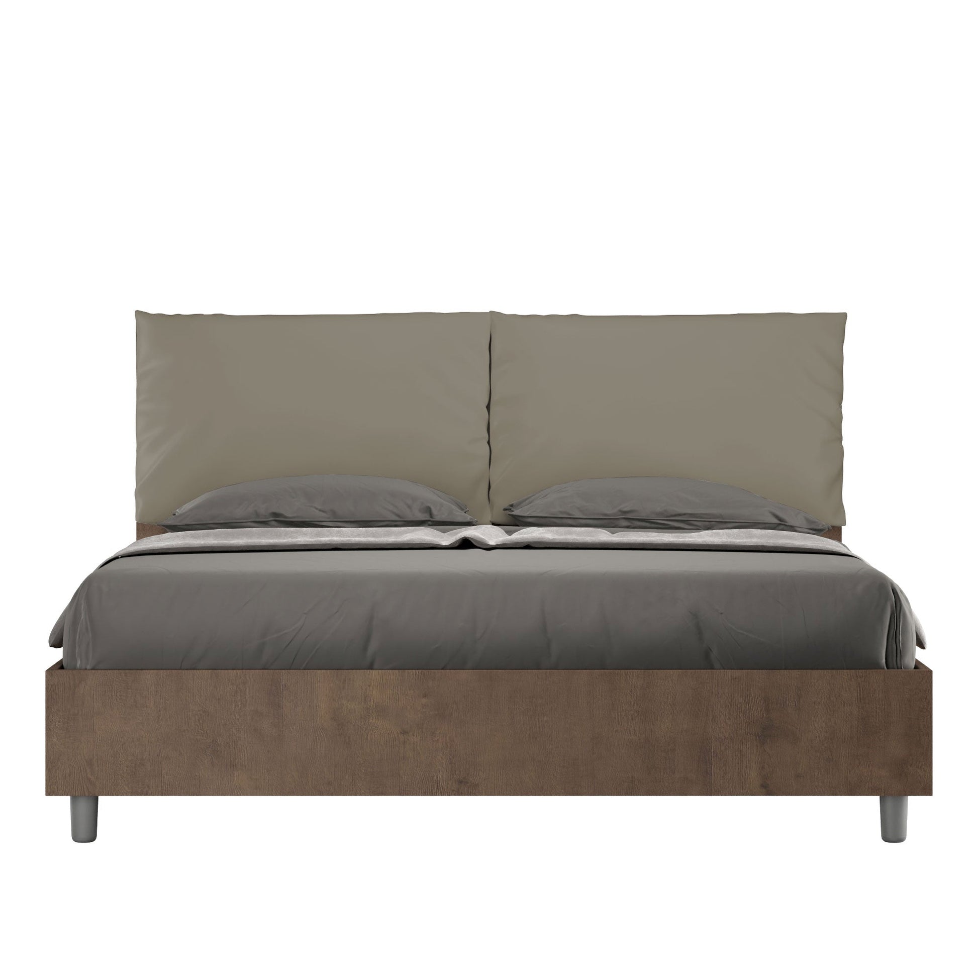 Letto Eco Antea Noce – Testata Cappuccino - JoyShop Materassi 1