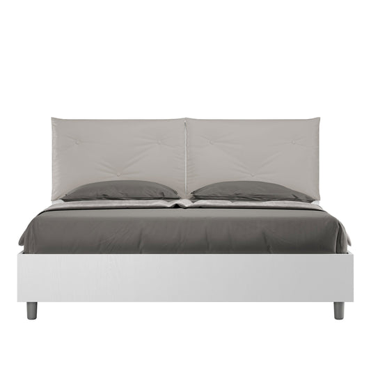 Letto Eco Appia Bianco Frassino – Testata Tortora - JoyShop Materassi 1