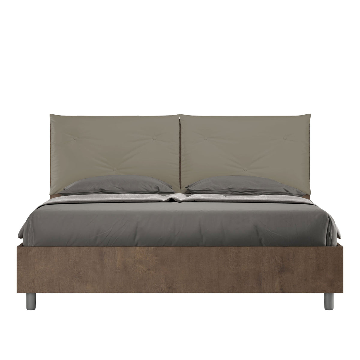 Letto Eco Appia Noce – Testata Cappuccino - JoyShop Materassi 1