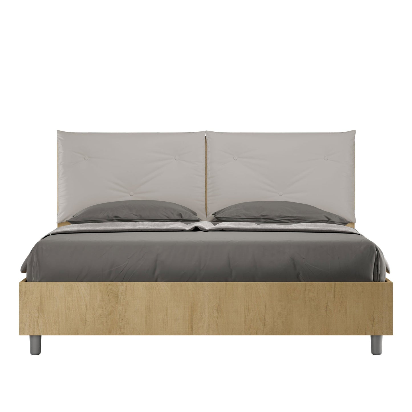 Letto Eco Appia Quercia – Testata Tortora - JoyShop Materassi 1