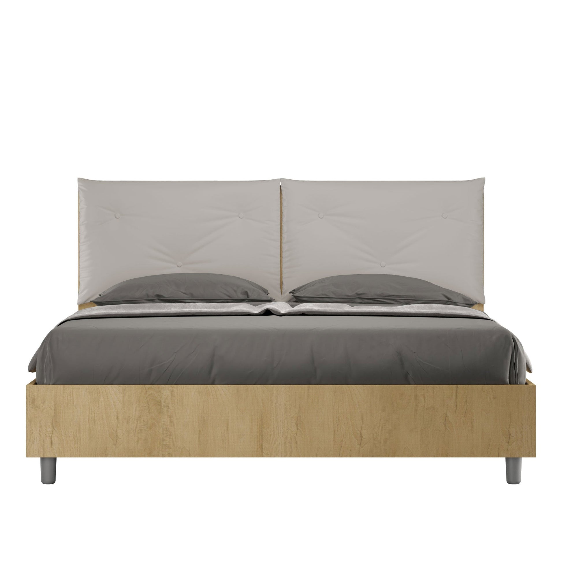 Letto Eco Appia Quercia – Testata Tortora - JoyShop Materassi 1