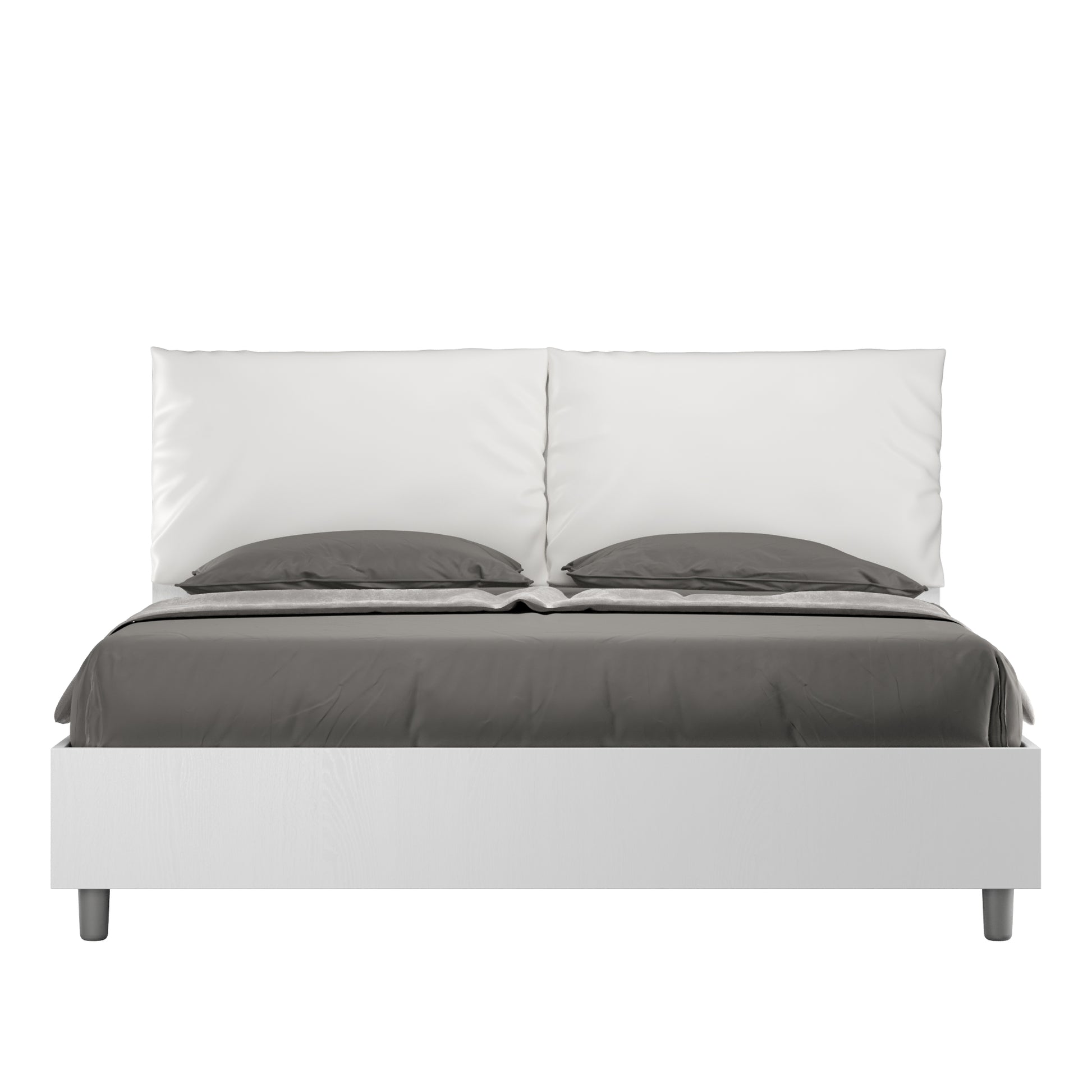 Letto Eco Antea Bianco Frassino - vista sfondo bianco