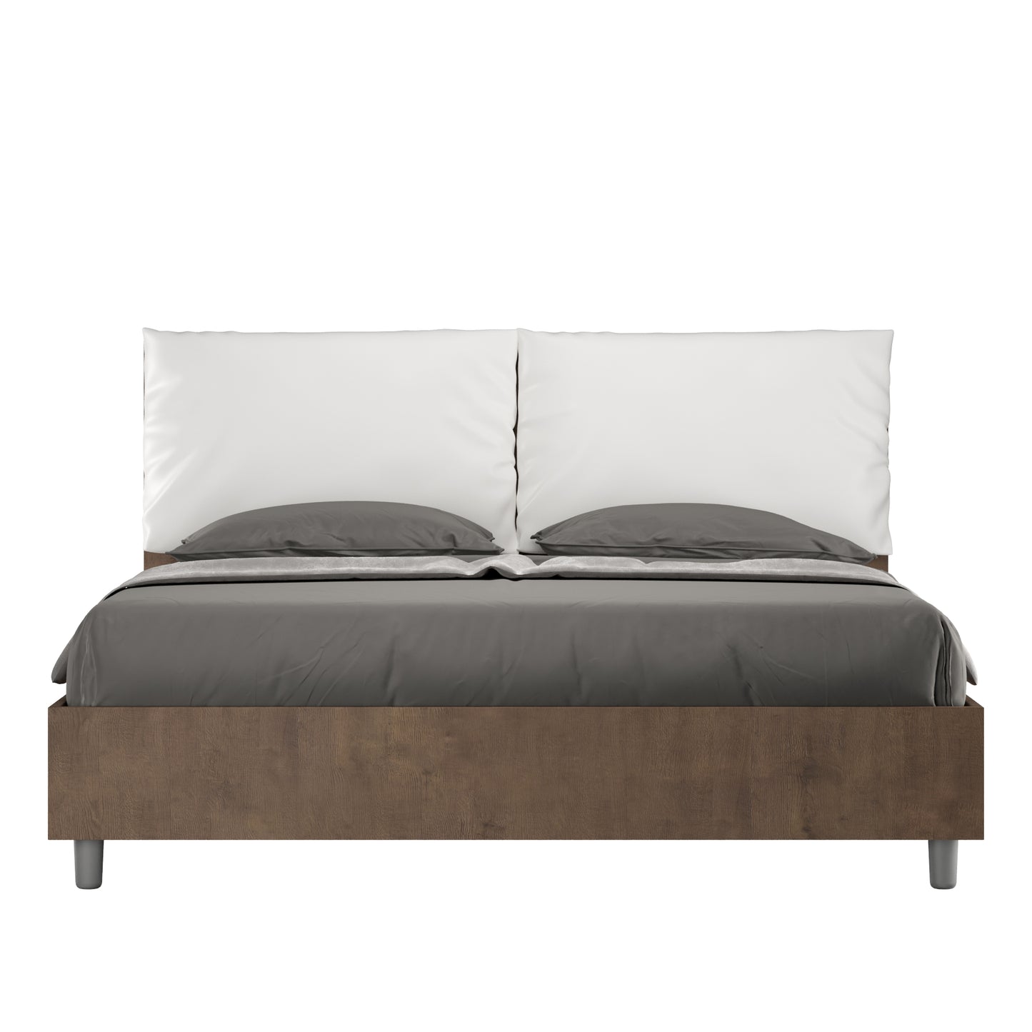 Letto Eco Antea Noce - vista sfondo bianco