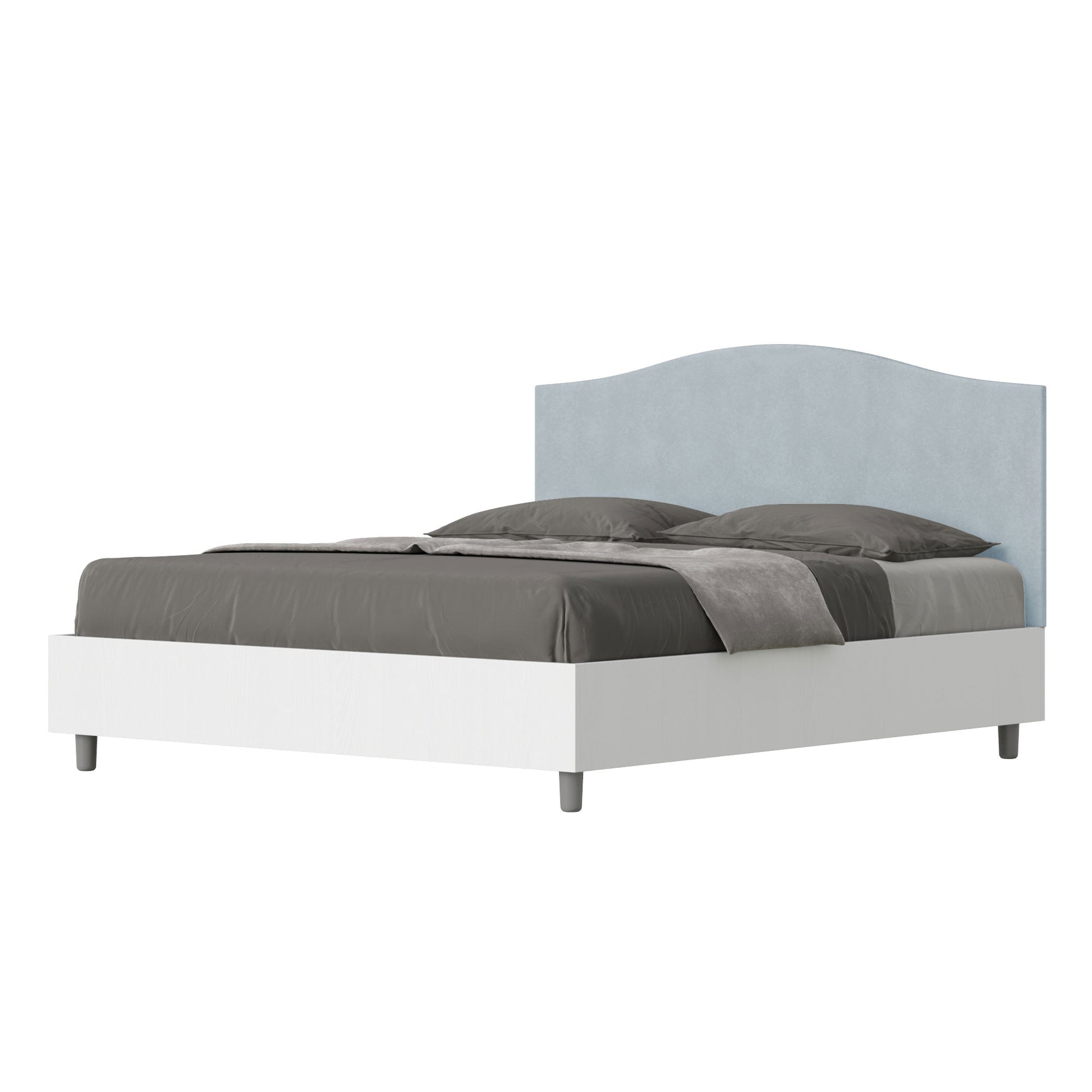 Letto Serena Azzurro - vista sfondo bianco