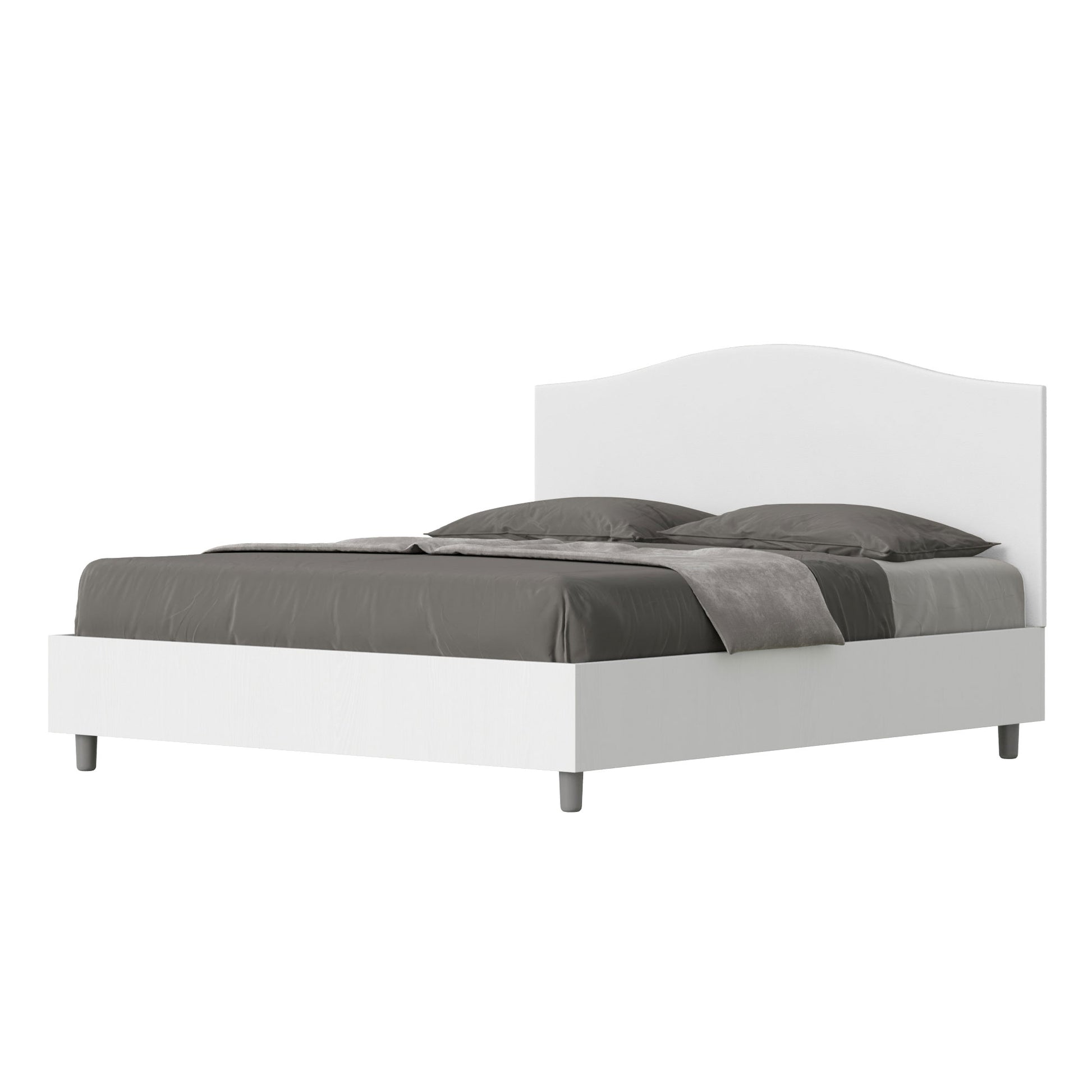 Letto Serena Bianco - vista sfondo bianco