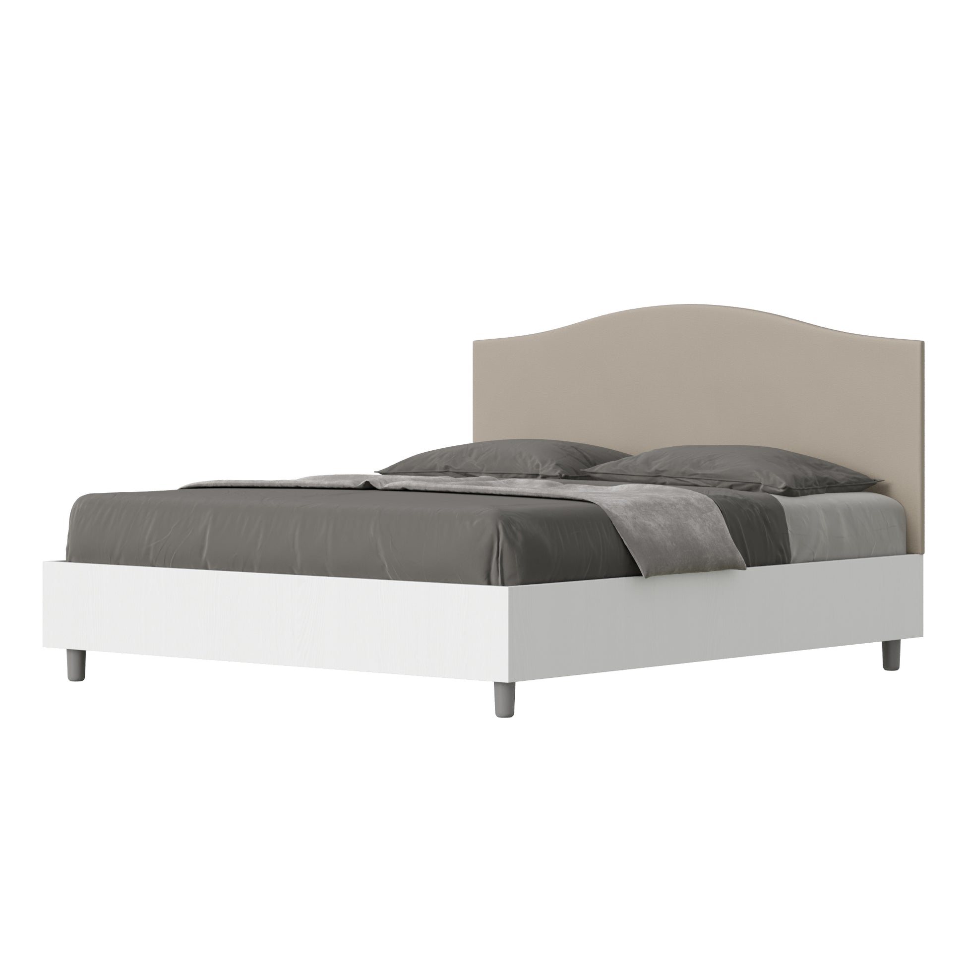 Letto Serena Tortora - vista sfondo bianco