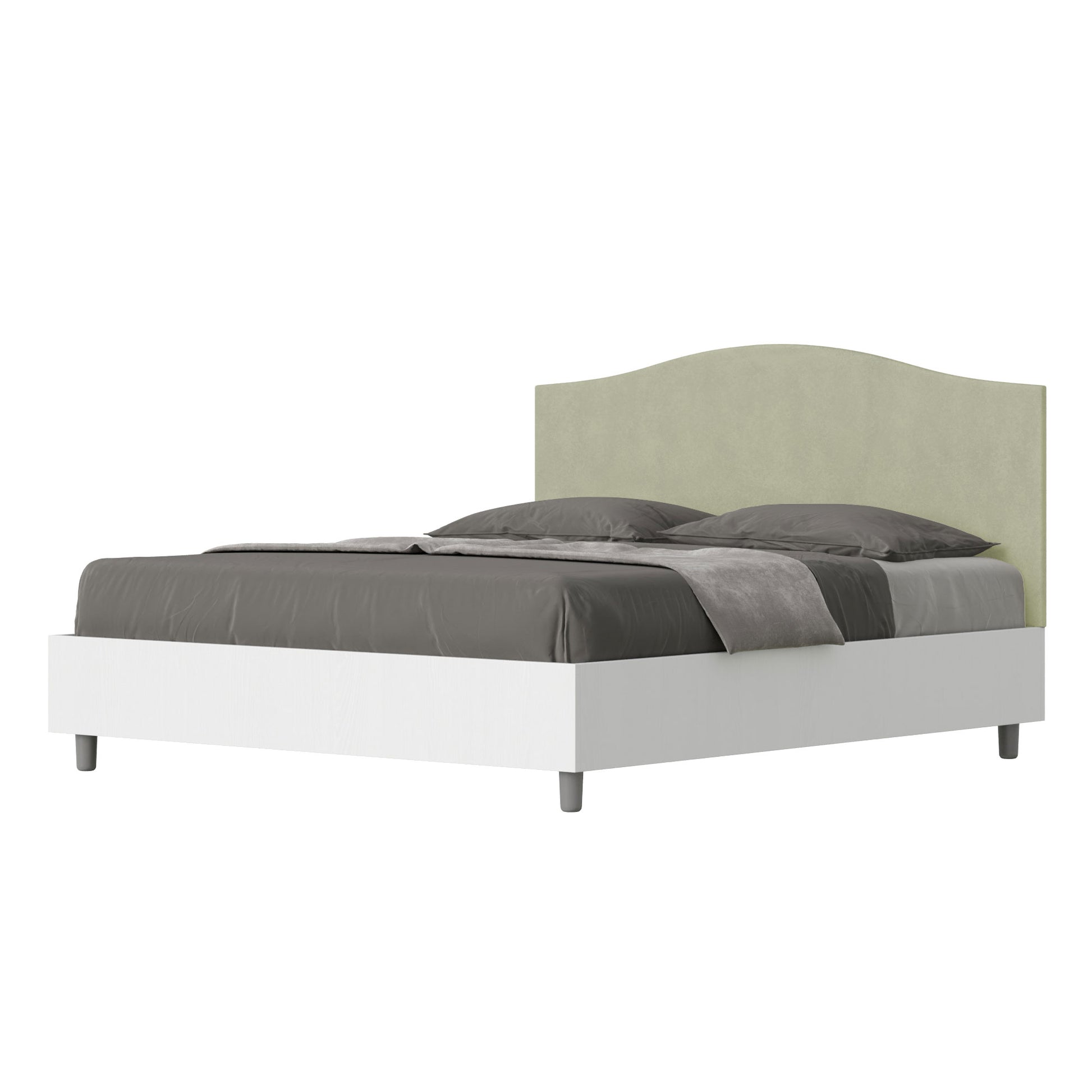 Letto Serena Verde - vista sfondo bianco