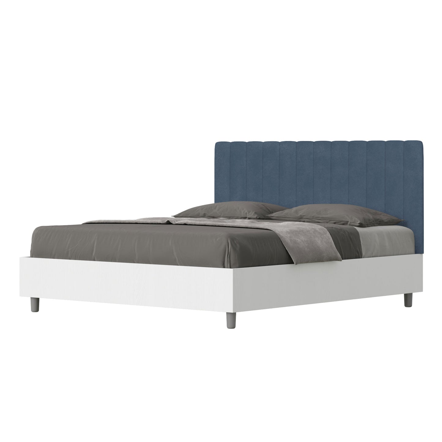 Letto Kira Blu - vista sfondo bianco