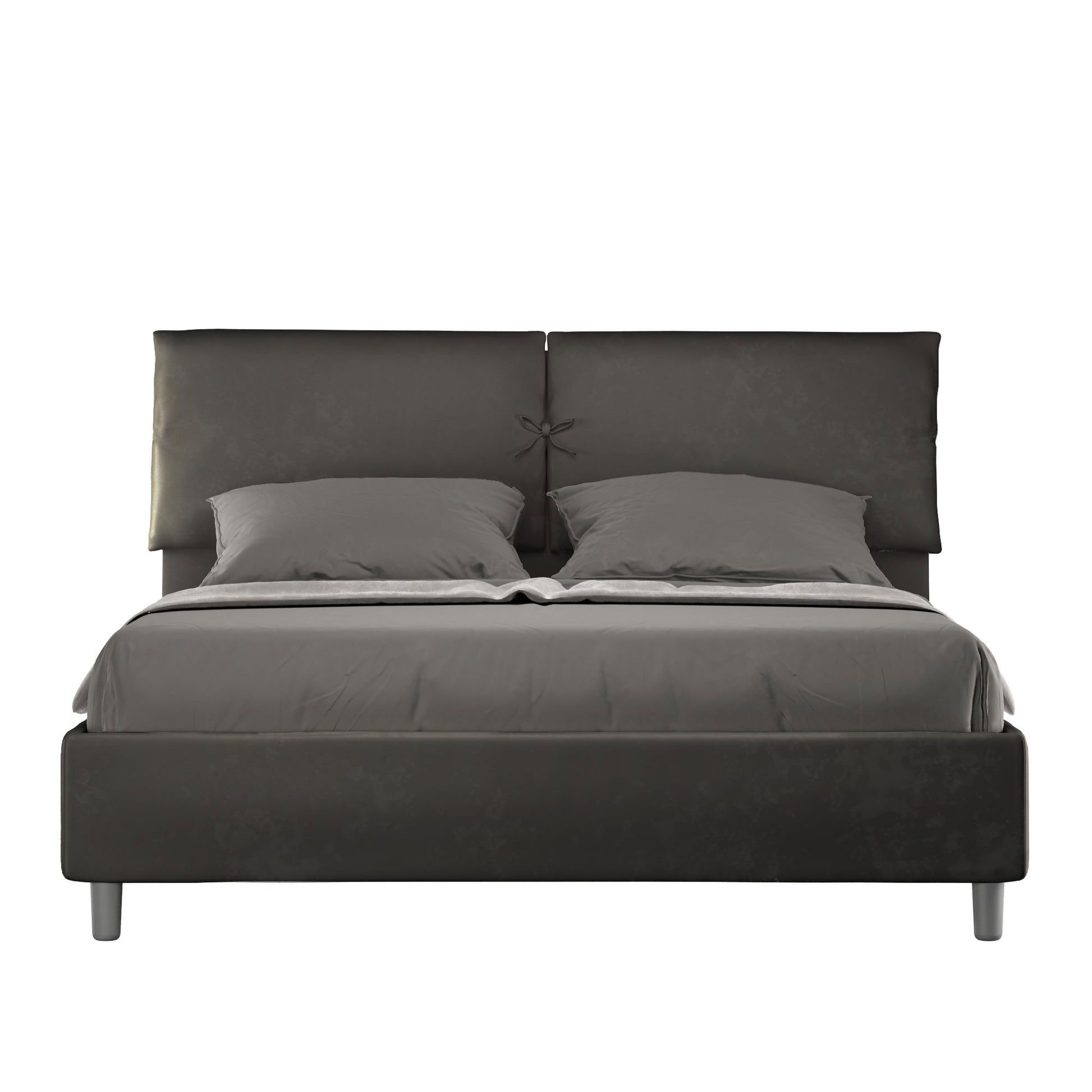 Letto Mira Grigio - vista sfondo bianco