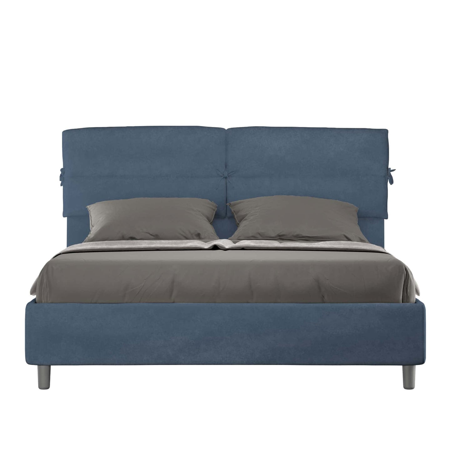 Letto Nova Blu - vista sfondo bianco