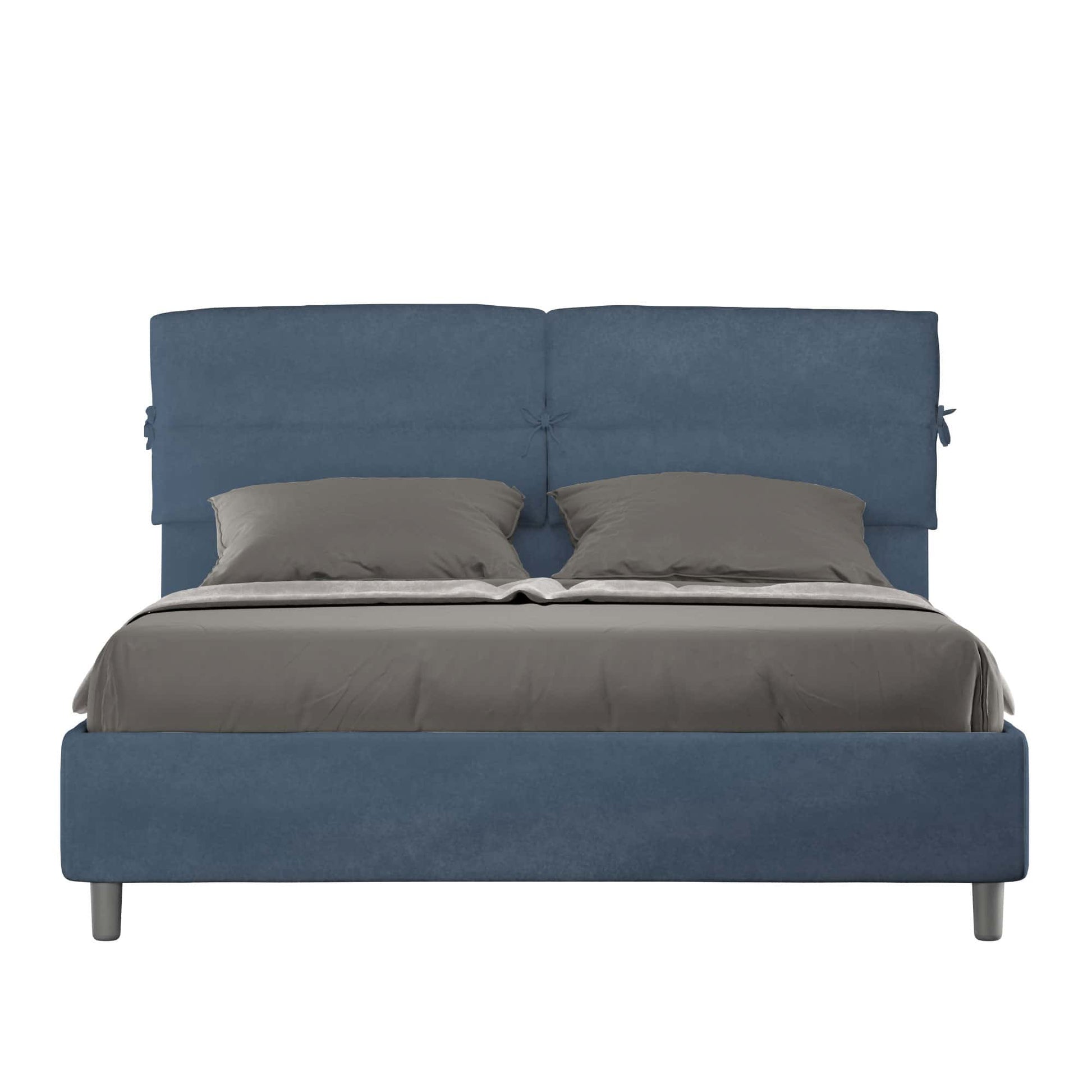 Letto Nova Blu - vista sfondo bianco
