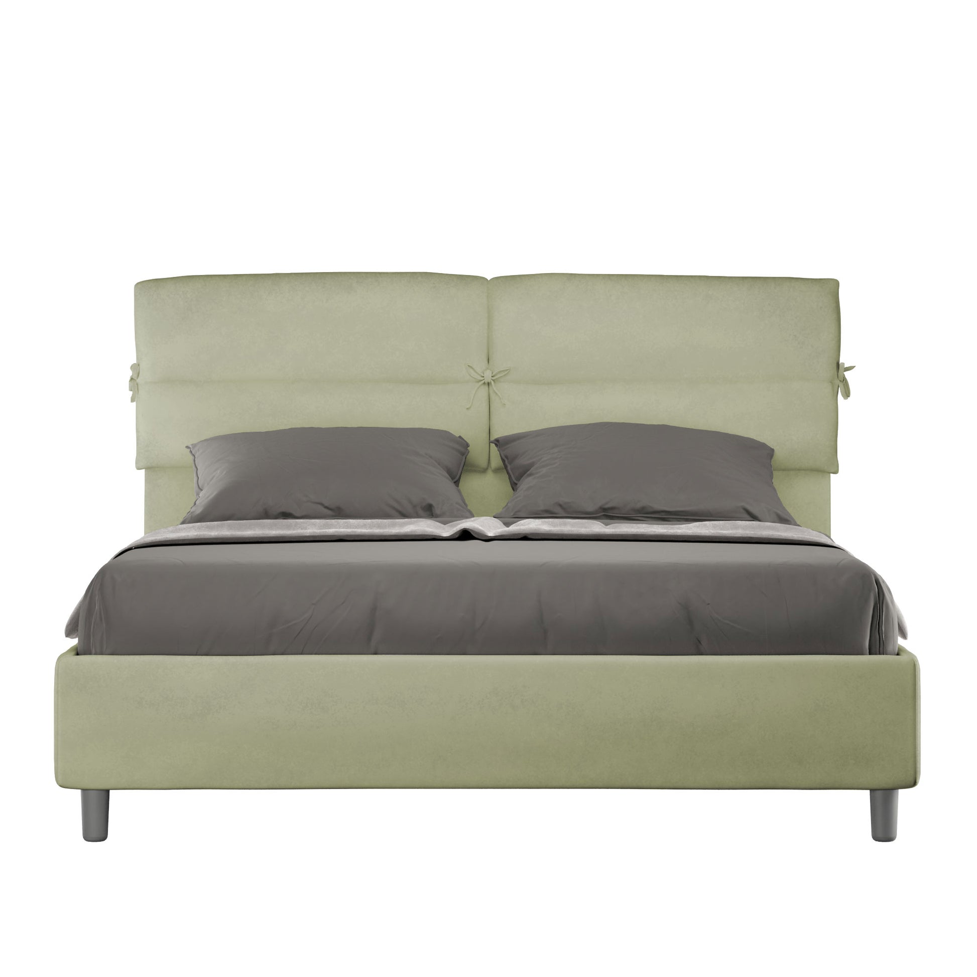 Letto Nova Verde - vista sfondo bianco