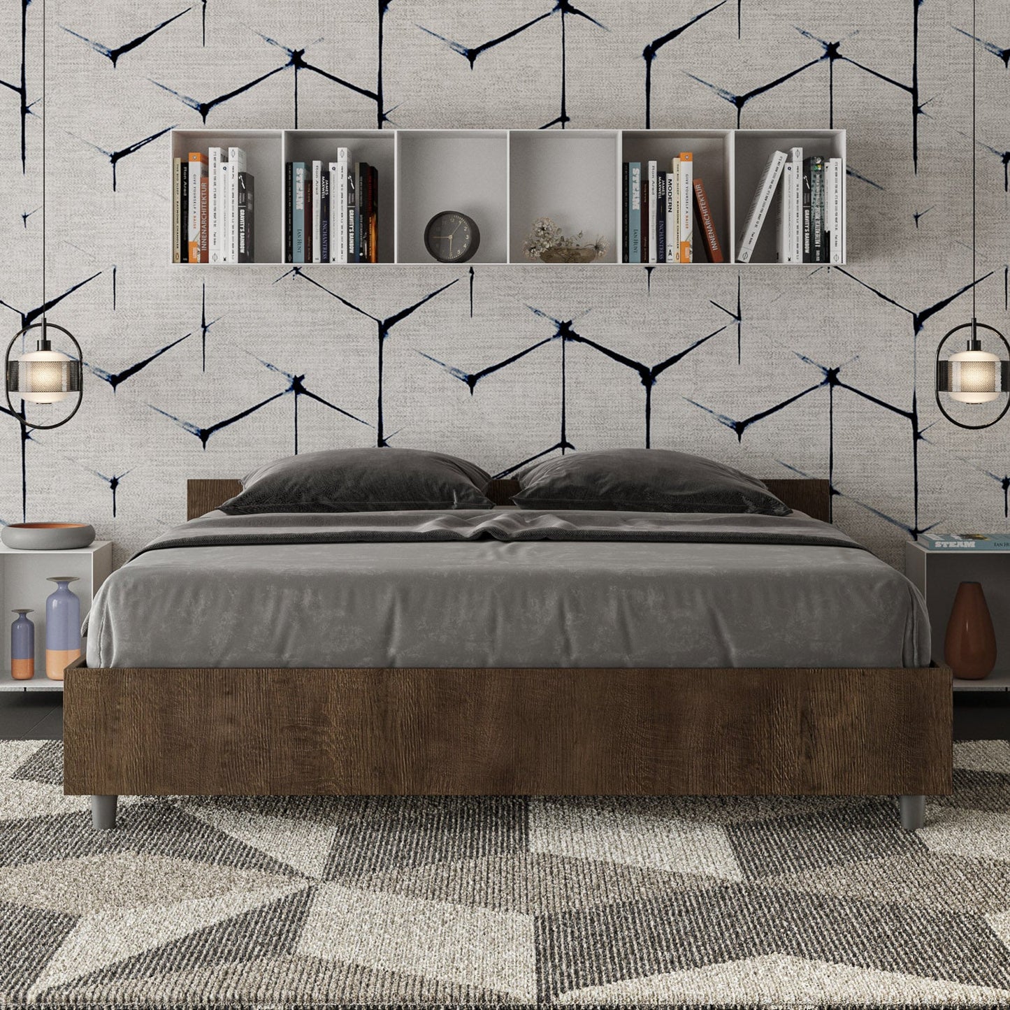 Letto Nuvola Noce – Nobilitato, Senza Rete Con Rete o Contenitore - JoyShop Materassi 1