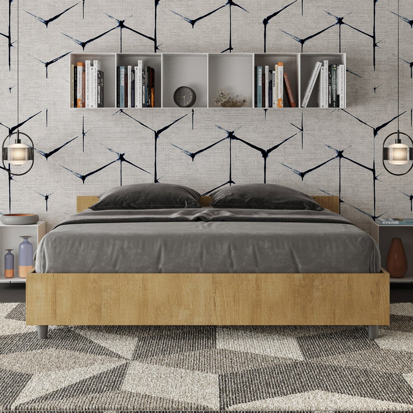Letto Nuvola Quercia – Nobilitato, Senza Rete Con Rete o Contenitore - JoyShop Materassi 1