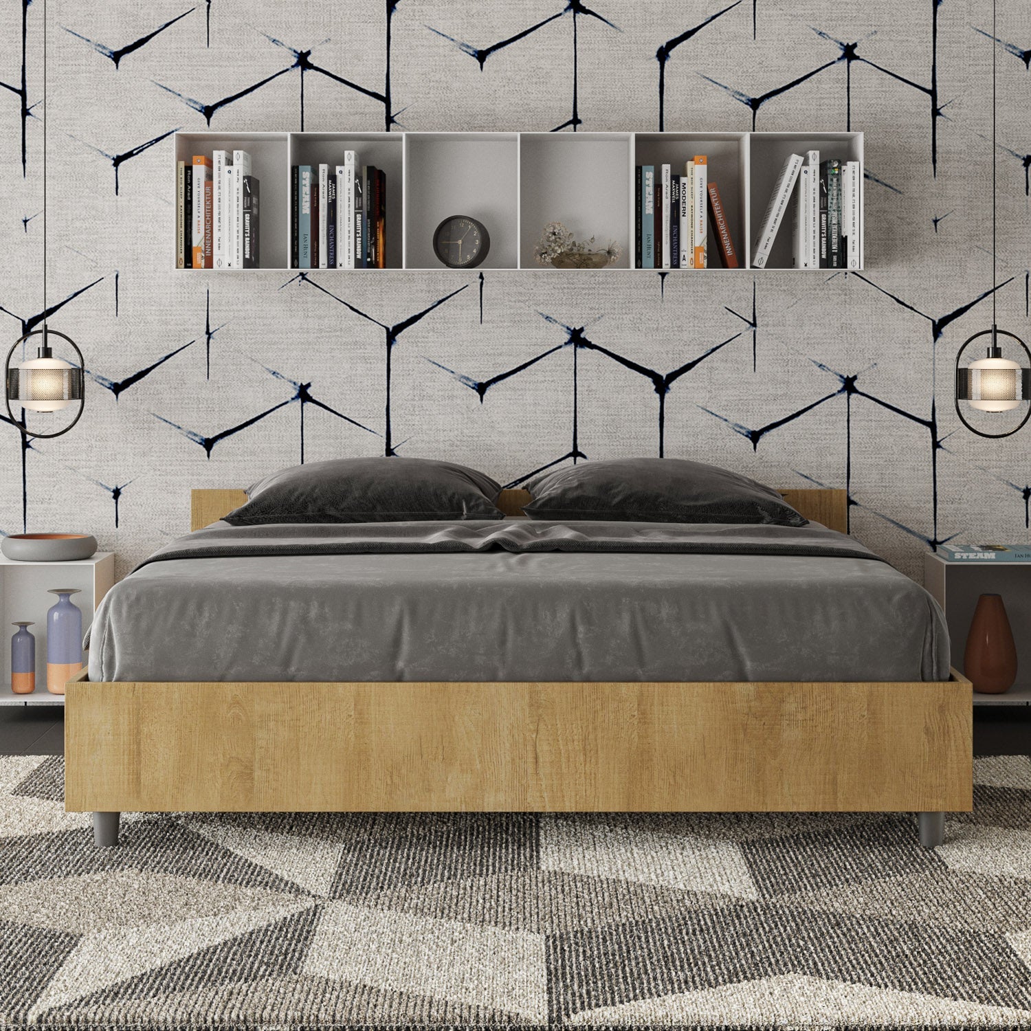 Letto Nuvola Quercia – Nobilitato, Senza Rete Con Rete o Contenitore - JoyShop Materassi 1