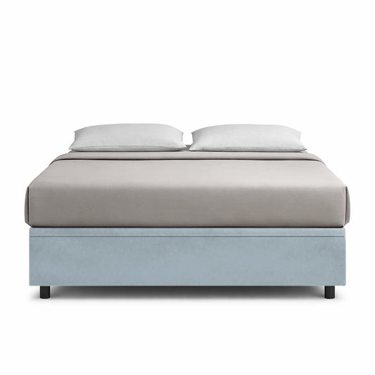 Letto Scrigno Azzurro – Contenitore Imbottito, Testata a Scelta - JoyShop Materassi 1