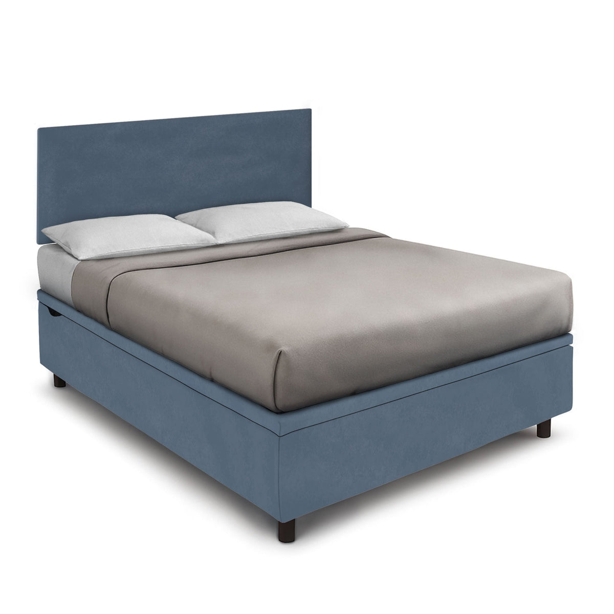Letto Scrigno Blu – Contenitore Imbottito, Testata a Scelta - JoyShop Materassi 14