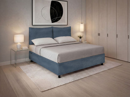 Letto Scrigno Blu – Contenitore Imbottito, Testata a Scelta - JoyShop Materassi 18