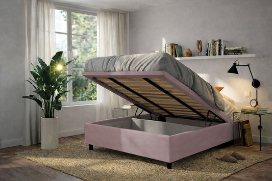 Letto Scrigno Glicine – Contenitore Imbottito, Testata a Scelta - JoyShop Materassi 2