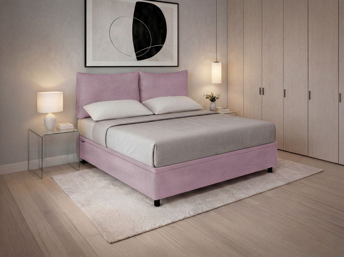 Letto Scrigno Glicine – Contenitore Imbottito, Testata a Scelta - JoyShop Materassi 18
