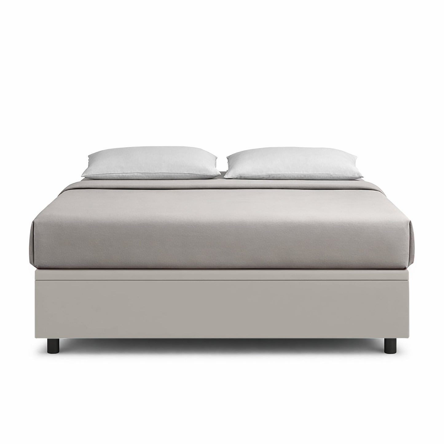 Letto Scrigno Tortora – Contenitore Imbottito, Testata a Scelta - JoyShop Materassi 1