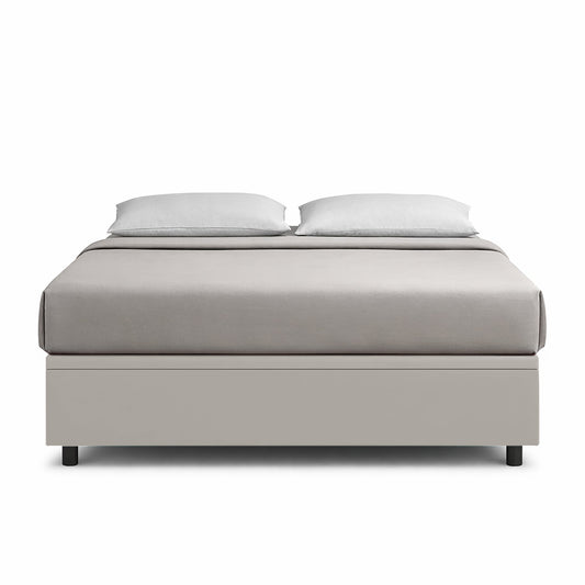 Letto Scrigno Tortora – Contenitore Imbottito, Testata a Scelta - JoyShop Materassi 1