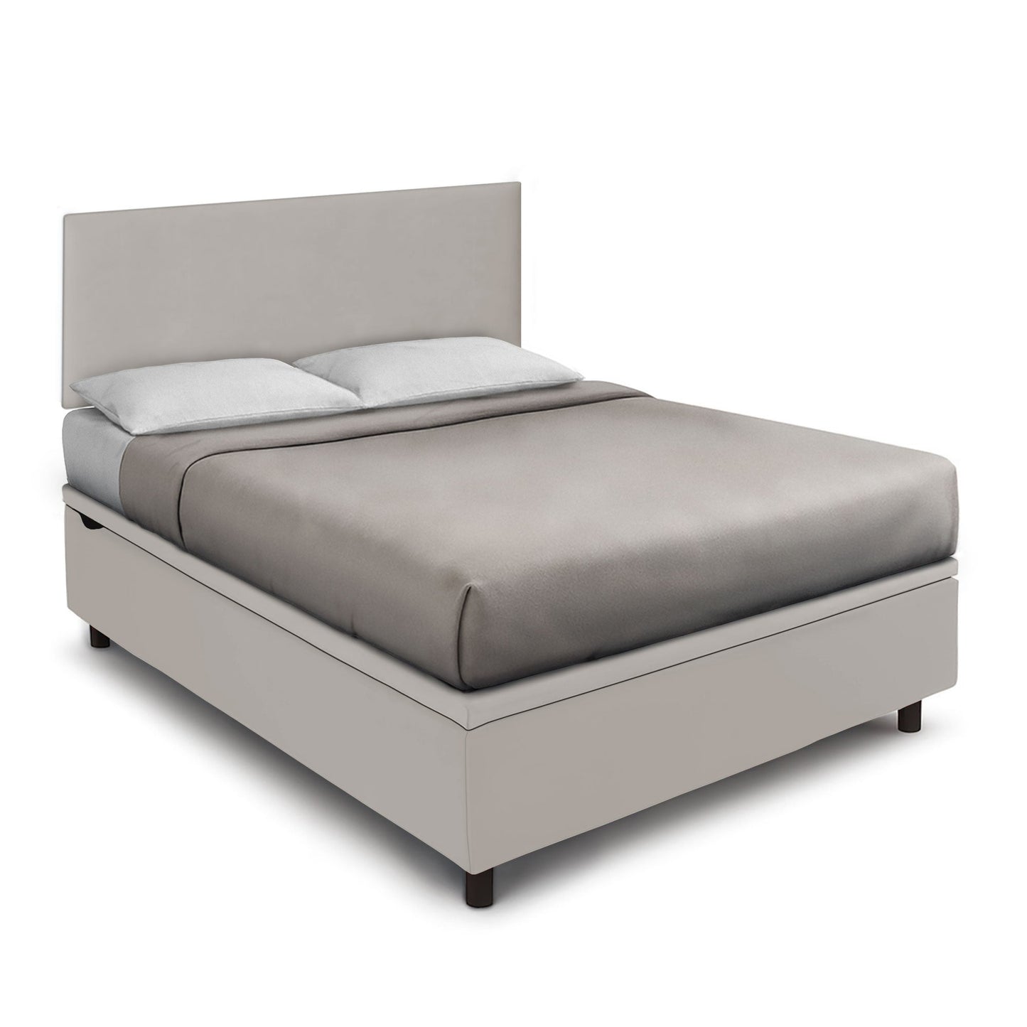 Letto Scrigno Tortora – Contenitore Imbottito, Testata a Scelta - JoyShop Materassi 14