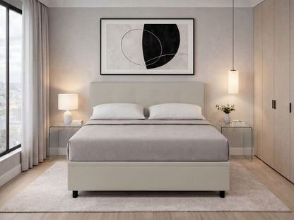 Letto Scrigno Tortora – Contenitore Imbottito, Testata a Scelta - JoyShop Materassi 13