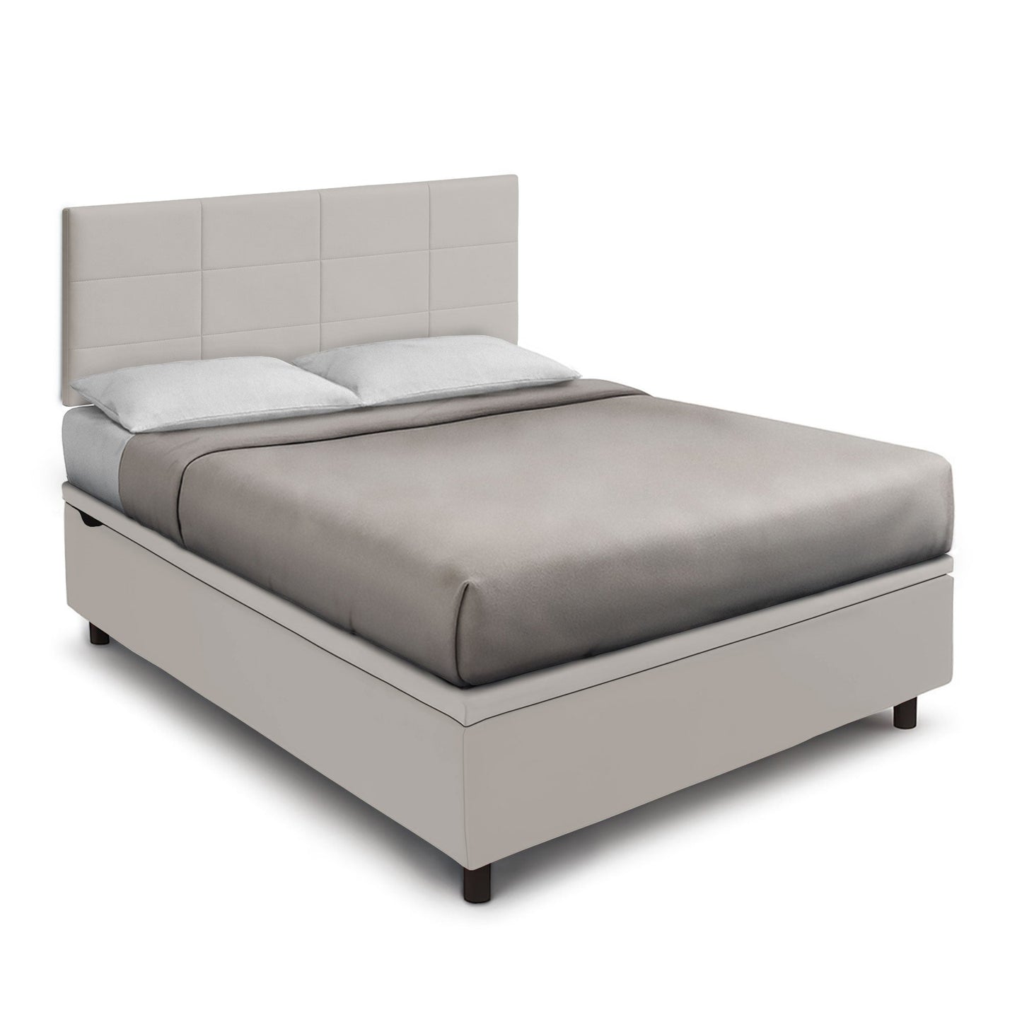 Letto Scrigno Tortora – Contenitore Imbottito, Testata a Scelta - JoyShop Materassi 8