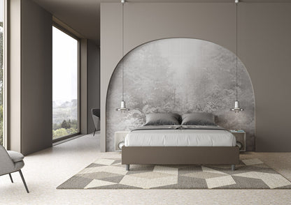 Letto sin cabecera a elección, con contenedor o con somier de lamas Similpelle Cappuccino - 80x190 Individual estándar - JoyShop Colchones