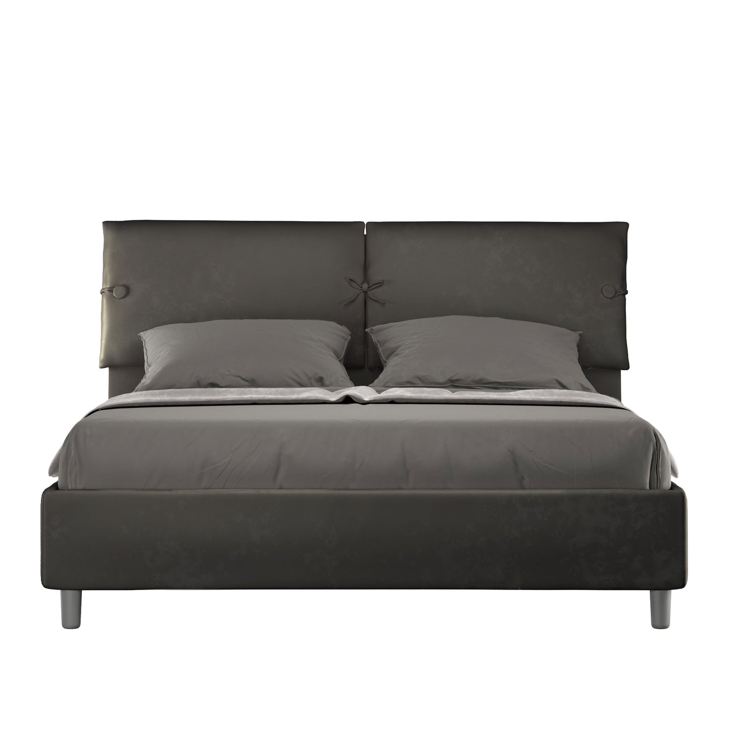 Letto Sogno Grigio - vista sfondo bianco