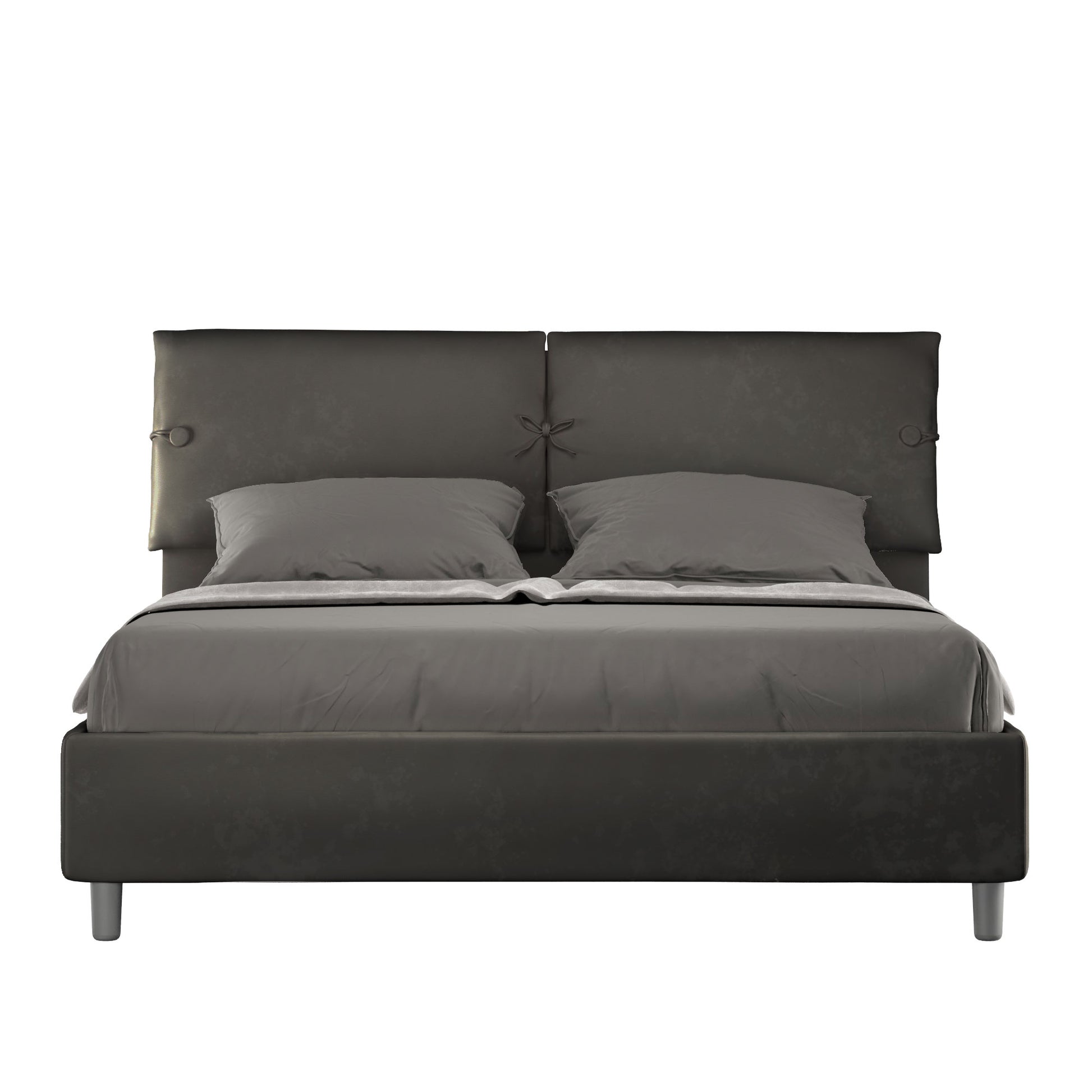 Letto Sogno Grigio - vista sfondo bianco
