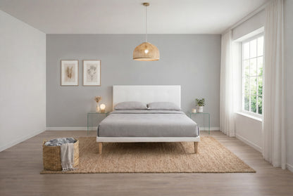 Letto Trama Bianco testata Flat (160 matrimoniale)